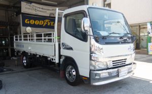 三菱キャンター2トントラックにおすすめ！アルコアのアルミホイールを装着しました[16インチ]